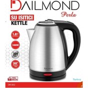 Resim Paslanmaz Çelik Otomatik Su Isıtıcı Kettle Dailmond 