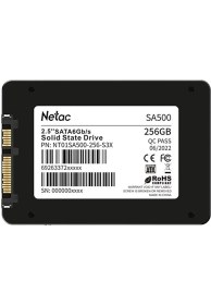Resim Netac SA500 256GB 2.5 SSD Disk SATA 3 500 MB/s Okuma 400 MB/s Yazma Hızı ile 