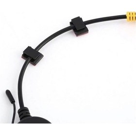 Resim Wcl1206 Kablo Sabitleme Kelepçesi Klipsi Yapışkanlı Duvar Kablo Tutucu 16 x 15,7 x 10 MM Siyah 30 Adet 