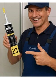 Resim Selsil Silikonize Mastik 500 Gr Bronz 10 Adet ,alüminyum Tabanca Bronz 