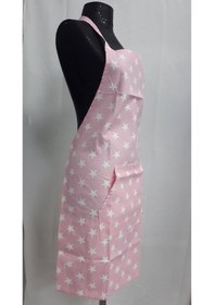 Resim Petra Mutfak Önlüğü Yıldızlı Pembe 