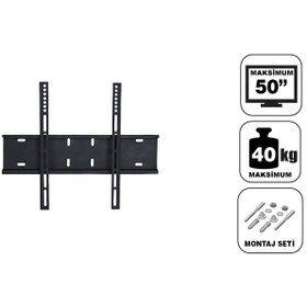 Resim Achill 32'' 50'' 82 127 Sabit Tv Duvar Askı Aparatı 