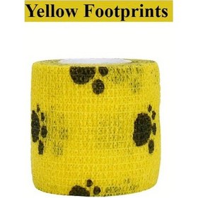 Resim Gateesat Mavi Desenli Esnek Pençe Baskılı Köpek Bandajı - Bilek Ve Ayak Desteği 