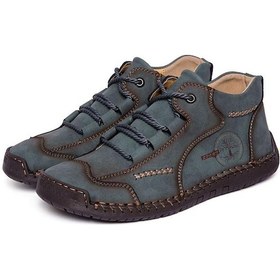 Resim Yeşil Erkek Deri Ayakkabı Spor Ayakkabı Deri El Yapımı Ayakkabı Erkekler Rahat Aya Erkekler Vintage Erkek Casual Ayakkabı 57034825 Yeşil 