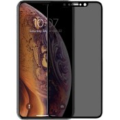 Resim Apple Iphone Xs Privacy 5d Gizlilik Filtreli Cam Ekran Koruyucu Siyah Microsonic