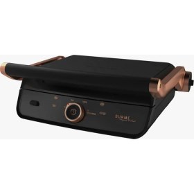 Resim Arçelik Döküm Plakalarıyla Çift Taraflı Tm 9046 S Gurme 2400 W Tost Makinesi Siyah 