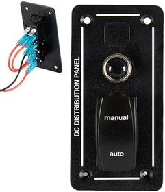 Resim Sintine pompası paneli, sintine pompaları için denizci ayırma şalteri | otomatik kapanma ünitesi 12/24 V tekne, yat, gemi için, manuel ayırma tertibatlı 