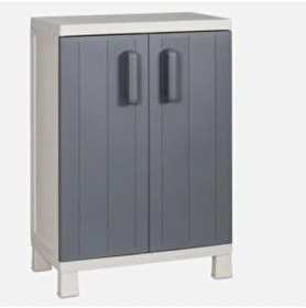 Resim Plastik Bahçe Dolabı, Temizlik Dolabı, Mutfak Dolabı, Plastik Dolap 65*38*93H cm 