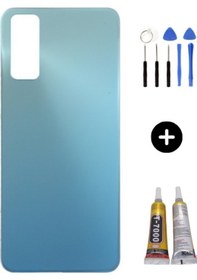 Resim Vivo Y12s Uyumlu Arka Pil Kapağı Yeşil + Montaj Seti Çok Renkli 