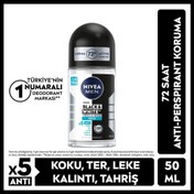 Resim Nivea Men Erkek Roll-On Deodorant Black & White Invisible Fresh 50 ml 