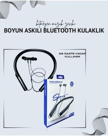 Resim nerede bulurum Polygold PG-100 Boyun Askılı Kablosuz Kulaklık – 200 Saat Bekleme Süresi, Stereo Ses, Mikrofonlu 