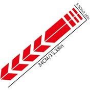 Resim Turcoshop11 Evrensel Moto Çamurluk Yapışkanı Su Geçirmez Yağ Dayanımlı Reflektif Mavi Şerit Dekor 
