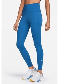 Resim Nike One High Rise Leggings Full Length 2 Cepli Yüksek Belli Toparlayıcı Tayt Mavi Sax 
