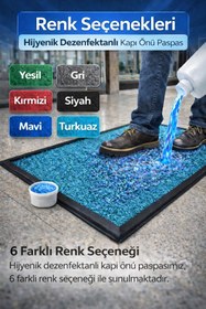 Resim Step Myfloor Renkli Dezenfektan Hijyen Paspası Turkuaz 