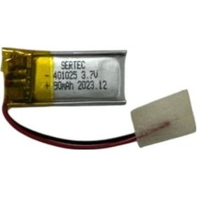 Resim 401025 3.7v 90 Mah Li-polymer Pil Devreli/1.5a 