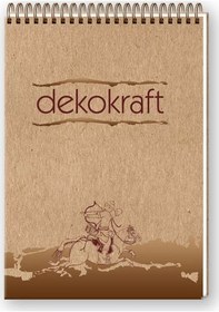 Resim Keskin Dekokraft Spiralli Bloknot A4 Çizgili 100 Yaprak 144001 