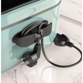 Resim Çok Amaçlı Airfryer Kablo Sarma Aleti, 2'li Beyaz Set 