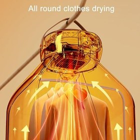 Resim 500W Kompakt Çamaşır Kurutucuları Giysiler Kurutma Makinesi 500W Mini Kurutucu Giysiler Için Enerji Verimli Tutarlı Sıcaklık, Isı Yalıtım Kapağı Ile Seyahat Evi Için 