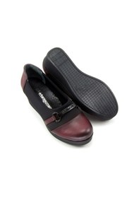 Resim Erkan Saçmacı Blake Bordo Hakiki Deri Dolgu Topuklu Streç Günlük Ayakkabı 