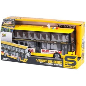 Resim Canem Oyuncak Sesli Işıklı Çift Katlı Otobüs JS123A 