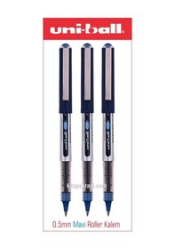 Resim Uniball Eye Mikro 0.5 Mm Mavi Roller Kalem 3 Adet Ub-150 