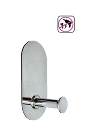 Resim Thincal Kendinden Yapışkanlı Askılık Tekli Oval Krom 4 Lü Paket Çok Renkli 