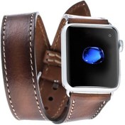 Resim Bouletta iOS Uyumlu Watch Deri Kordon 38-40-41Mm Çift Tur Taba 