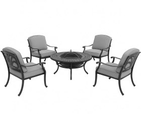 Resim Elızabeth Barbecue Set Siyah 
