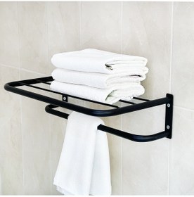 Resim Banyo Rafı Havluluk Otel Banyo 3003 Siyah 