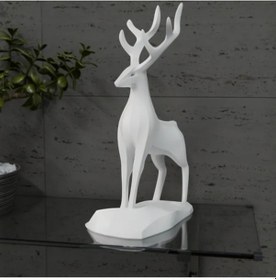 Resim Doğal Temalı Geyik Heykeli - 3d Baskı 20 Cm 20 X 10 