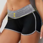 Resim Kadınlar için Yüksek Bel Kalça Kaldırıcı Yoga Şortları - Nefes Alabilen, İnceltici Atletik Aktif Giysi Yan Cepli Fitness, Spor Salonu ve Günlük Kullanım İçin Yazlık Antrenman Kıyafetleri | Spor Estetiği | Sıkı Bel Bandı, Egzersiz Aksesuarları 