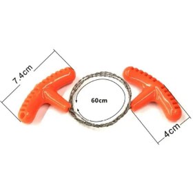 Resim BGA Edc Outdoor Kamp Paslanmaz Çelik Tel Testere 