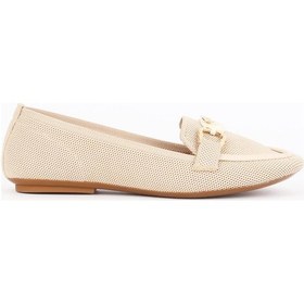 Resim Kadın Bej Triko Günlük Babet - Flexira Bej 