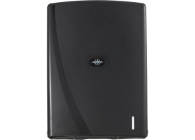 Resim Rulopak R-1312S Modern Z Kat 400'LÜ Havlu Dispenseri, Plastik, Siyah 