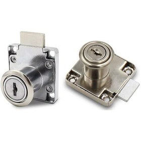 Resim Kam Kilidi, Çinko Alaşımlı Dolap Kilidi, Ev Ofis Mobilya Kapı Posta Kutusu Postası İçin Güvenlik Silindir Dolap Çekmece Kilidi 2 Adet, Gümüş 