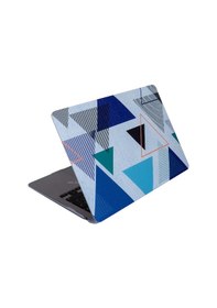 Resim Apple Uyumlu MacBook Air Kılıf 13.6 İnç M2-m3 Tangram01nl Touchıd'li Air M2-m3 13.6" A2681 A3113 İle Lacivert Mavi 