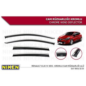 Resim Renault Clio 4 Kromlu Cam Rüzgarlığı Niken 2012-2019 