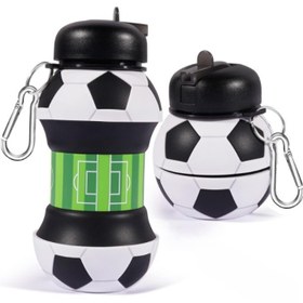 Resim Futbol Topu Tasarımlı Akordiyon Su Şişesi 