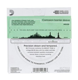 Resim D'Addario EZ920 85/15 Bronze Akustik Gitar Teli - Medium/Light (12-54) 