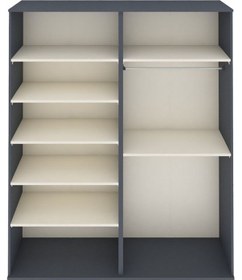 Resim Hyperion Gardrop 7 Raflı 2 Askılı 176x44x221 Antrasit-antrasit/aytaşı Antrasit/aytaşı 