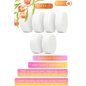 Resim Vcalla 6 Adet Nem Alıcı Rutubet ve Küf Giderici Tablet 500GR ' Şeftali ' 