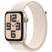 Resim Apple Watch SE 2 2023 GPS 44mm Yıldız Işığı Alüminyum Kasa ve Yıldız Işığı Spor Loop Kordon Akıllı Saat(İthalatçı Garantili) 