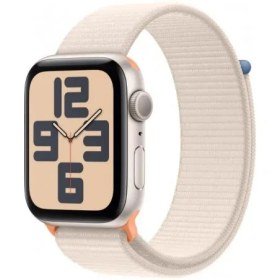 Resim Apple Watch SE 2 2023 GPS 44mm Yıldız Işığı Alüminyum Kasa ve Yıldız Işığı Spor Loop Kordon Akıllı Saat(İthalatçı Garantili) 