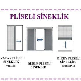 Resim Pliseli sineklik,pencere için,pileli akordiyon sineklik... 