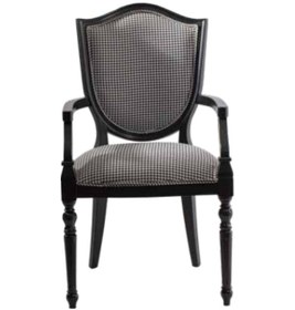 Resim Bengimobilya Sandalye Zus008 Tam Kolçak Model Kayın Retro Torna Ayak Siyah Ren 