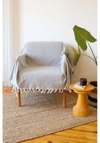Resim Berjer Tekli Koltuk Örtüsü Bej 150x170cm Sütlükahve Bej 