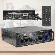Resim RV Ses Sistemi RV Hoparlör Araba Amplifikatörü Mini HiFi Yeni Yükseltme Evrensel 2.0 Kanallar Otomatik Stereo Ses Ev Sineması Stereo Alıcılar Ev Stereo 298Pro AB Fişi, Pil Olmadan 