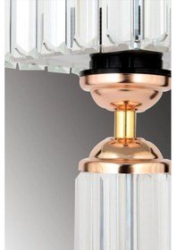 Resim İstanbul Avize Kristal Taşlı Gold Kasalı K-12 Gold Taş Kafalı Abajur 