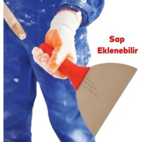 Resim Storemax Plastik Saplı Metal Spatula Sıva Duvar Macun Boya Kazıma Ispatulası 16 cm Takılabilir Sap 