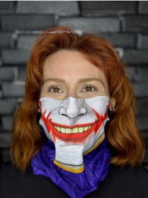 Resim Motobros Joker Desenli Bafbuff Bandana Boyunluk 